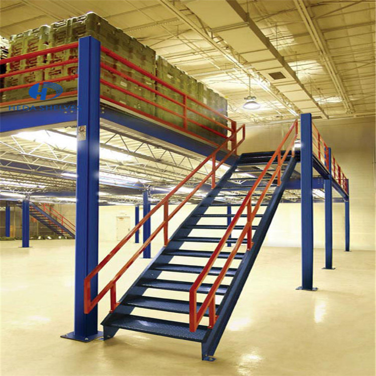 Heavy Duty Adjustable Electrostatic Painting Steel Mezzanine Floor