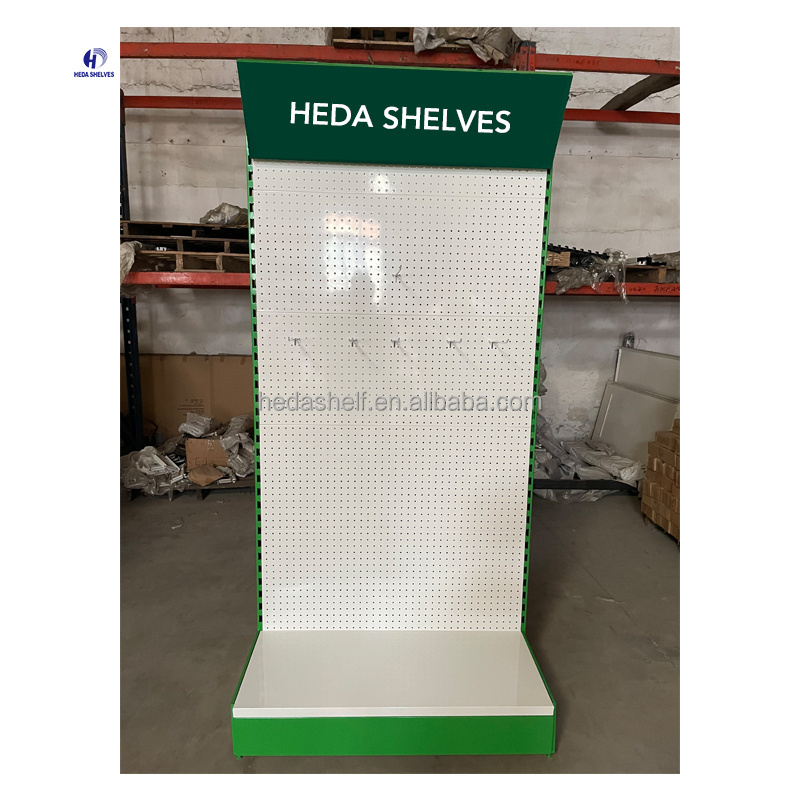 Customized Heavy-Duty Peg Board Display Stand Fashion Metal Tool Stand for Supermarket Retail Store Portable Modern Design