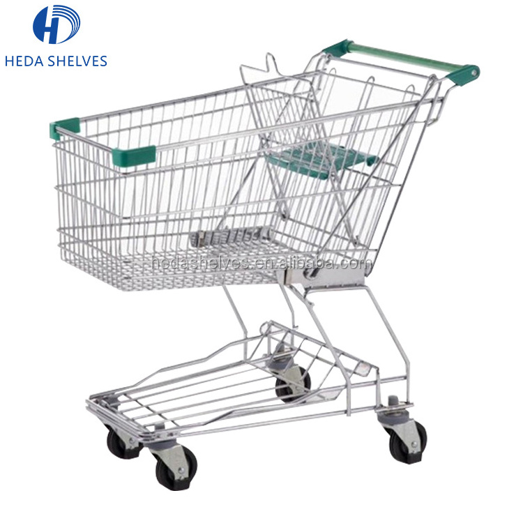 Heavy duty shopping trolley for super market Grocery Shopping Cart