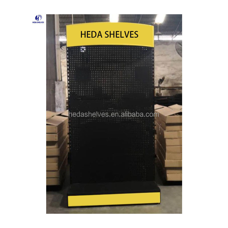 Modern Custom Pegboard Metal Stand Hardware Display Retail Rack for Shop