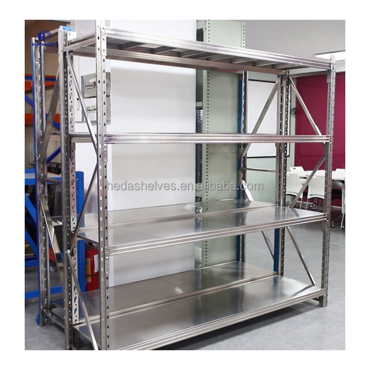 Stainless Steel Shelves Metal Warehouse Storage Rack Shelves Unit Stainless Steel Rack Shelf For Commercial Space