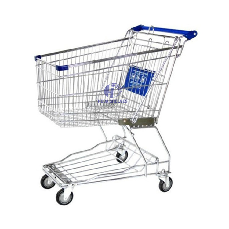 Heavy duty shopping trolley for super market Grocery Shopping Cart