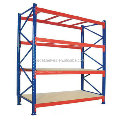 Factory Price Steel Slotted Angle Racks Long Span Warehouse Storage Rack Shelves