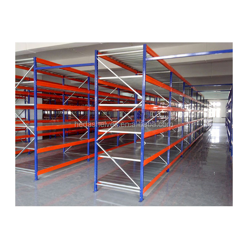 Longspan steel Industrial shelves medium duty shelving for warehouse