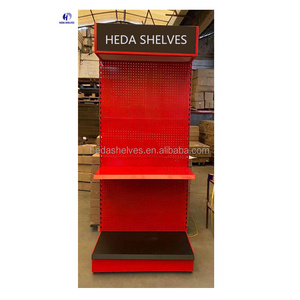 Modern Custom Pegboard Metal Stand Hardware Display Retail Rack for Shop