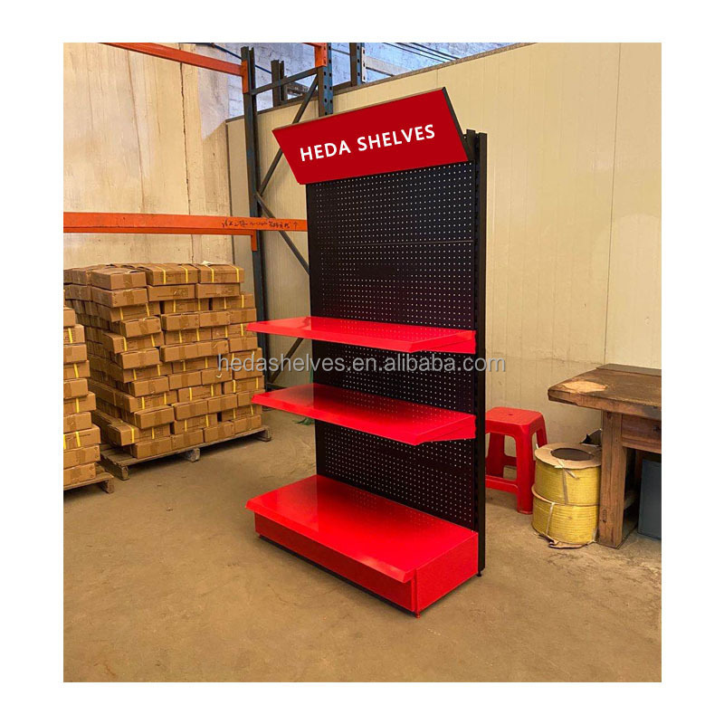 Wholesale Retail Store Fixture Garage Tool Display Racks Stand Hardware Metal Pegboard Display