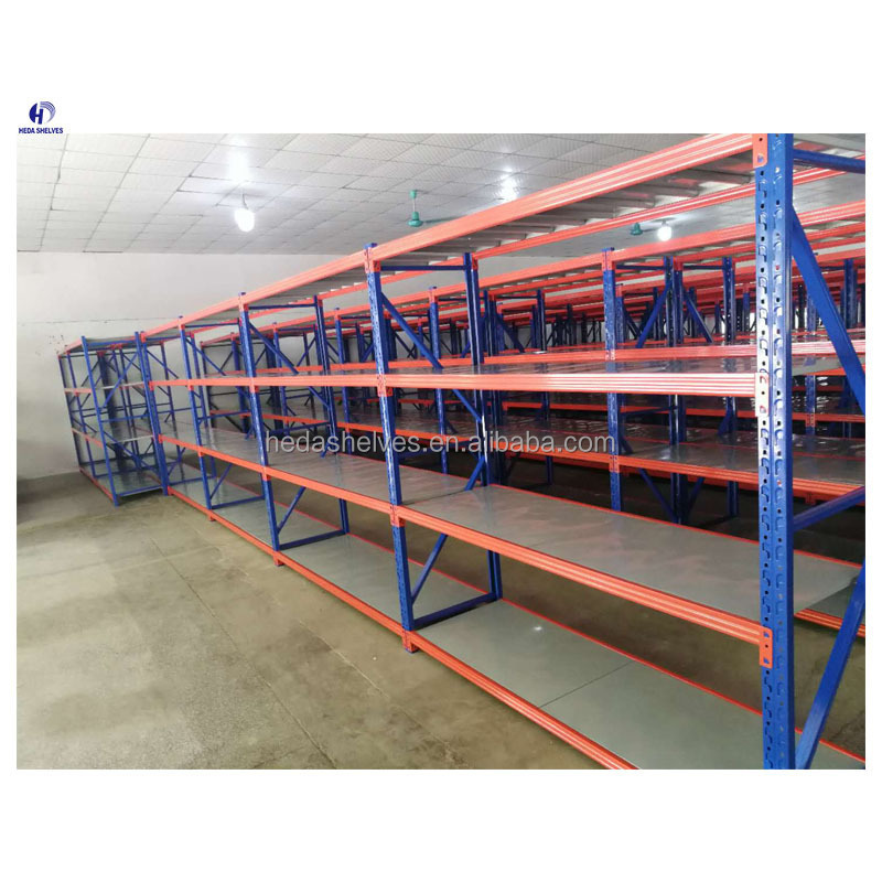 Heavy duty steel warehouse rack industrial storage shelf warehouse metal racking system heavy duty boltless shelving