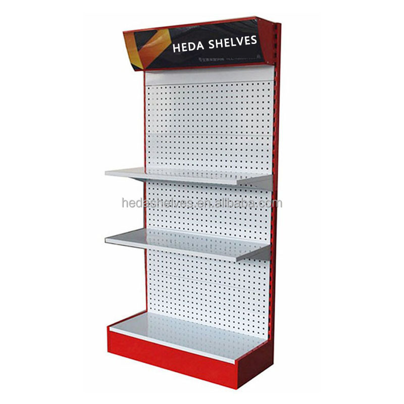 Wholesale Retail Store Fixture Garage Tool Display Racks Stand Hardware Metal Pegboard Display