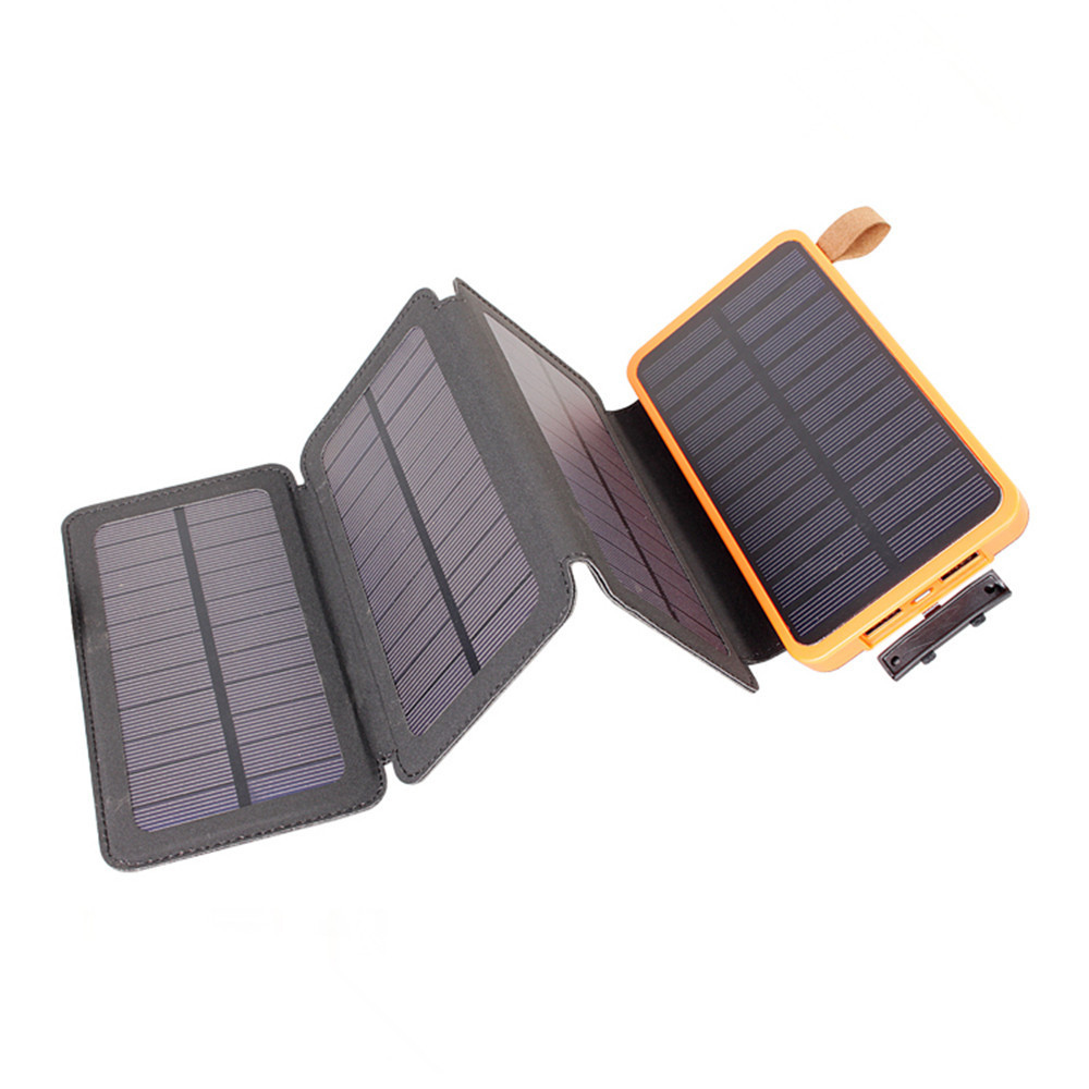 2022 High Capacity Charger 20000mAh Waterproof Solar Power Bank Mobile Powerbank solar energy power banks for mobile phone