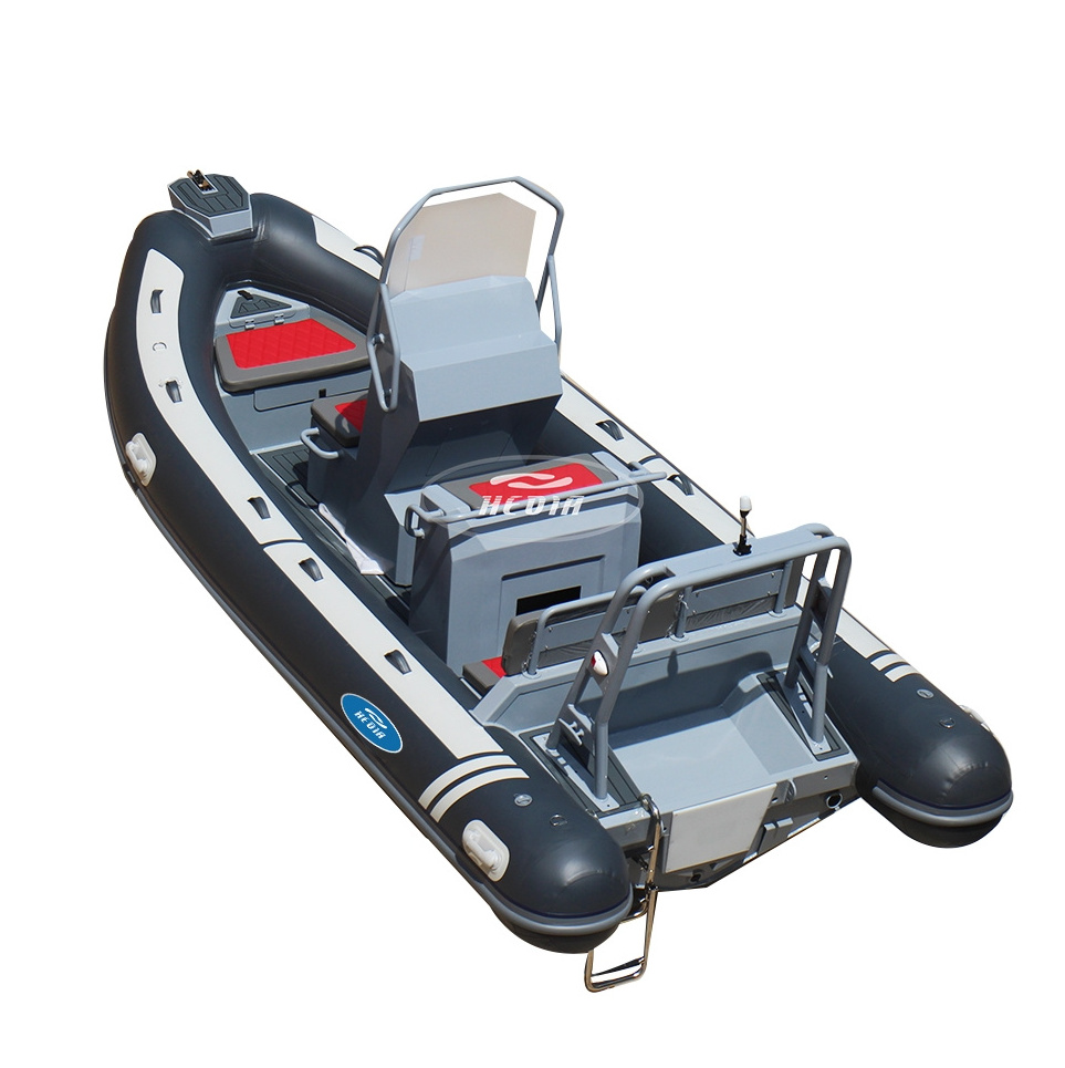 Hedia 10 passengers 5.2m rowing boat inflatable rigid aluminum hull 520 rib boat made in china