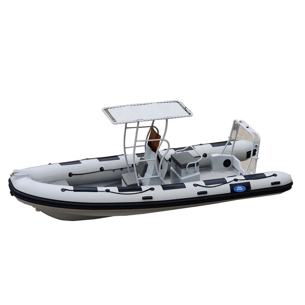 Hedia 5.8m aluminum semi-rigid inflatable hypalon boat rib 580 aluminum for microwave waters