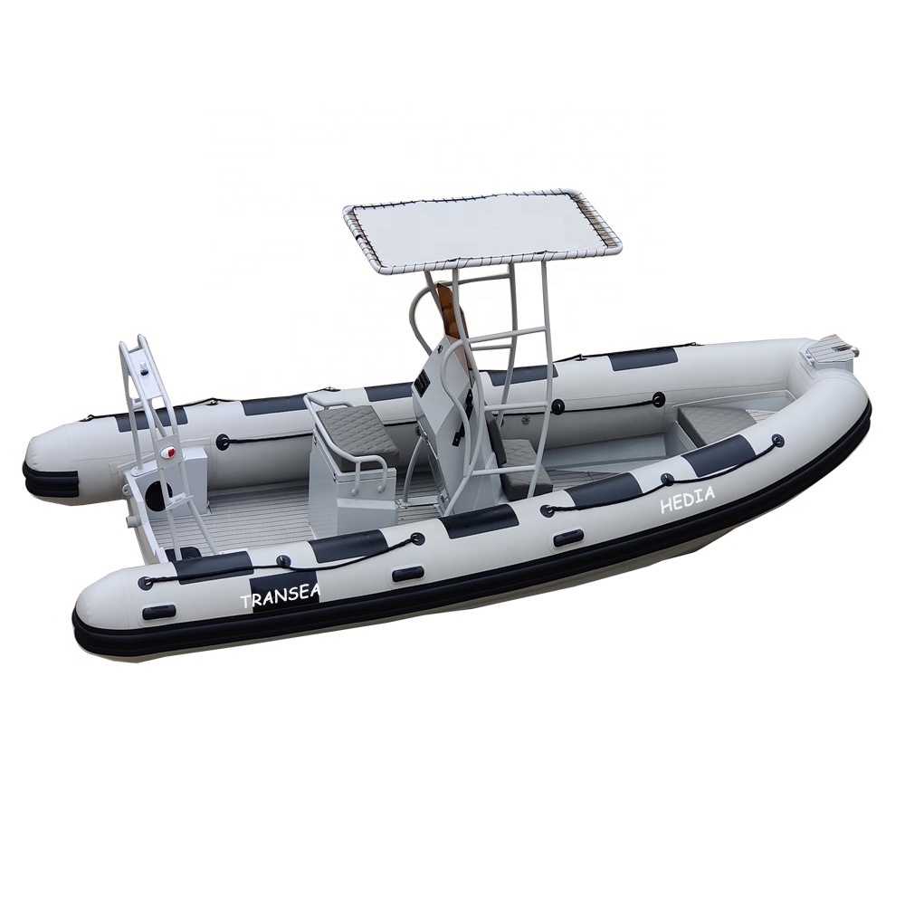 Hedia 5.8m aluminum semi-rigid inflatable hypalon boat rib 580 aluminum for microwave waters