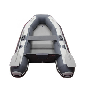 2.0m 2-person Small Tender double wall fabric Foldable Floor Inflatable Rescue Boat for rowing