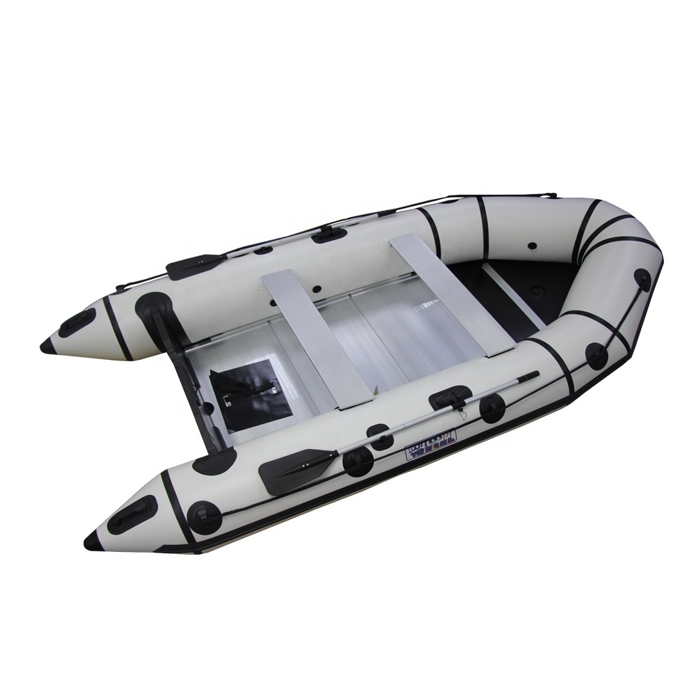 11ft 330cm 4 person Foldable Aluminum Floor Inflatable Rowing dinghy with sunroof