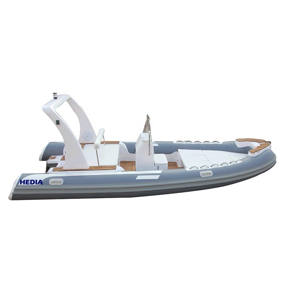 20 foot heytex heavy duty thermal welded pvc fiberglass flat bottom inflatable rib 600 boat for sale UK