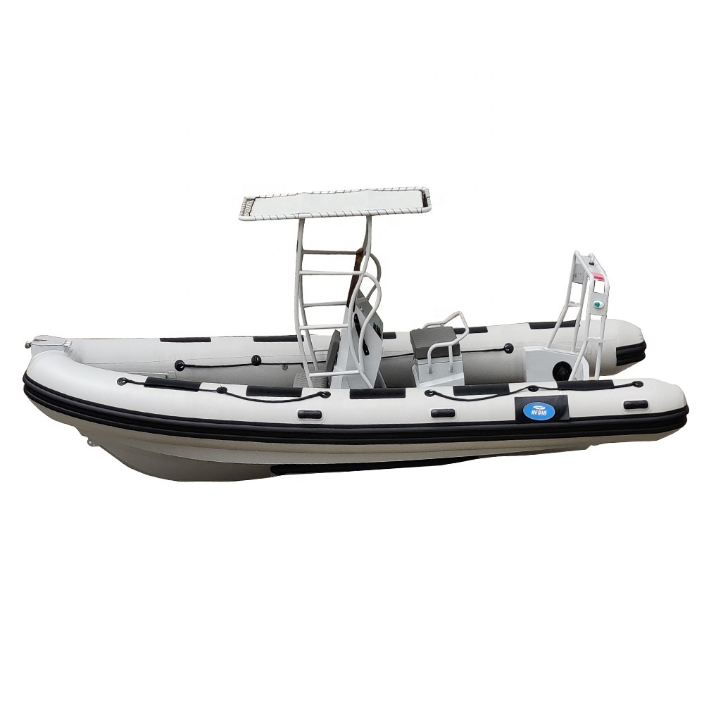 Hedia 5.8m aluminum semi-rigid inflatable hypalon boat rib 580 aluminum for microwave waters