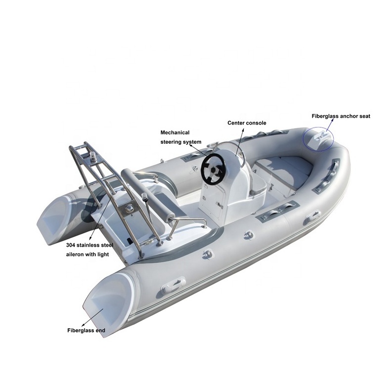 China Factory High Quality 6-person RIB 390 Inflatable River Rafting Boat