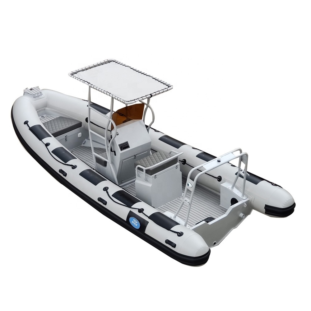 Hedia 5.8m aluminum semi-rigid inflatable hypalon boat rib 580 aluminum for microwave waters