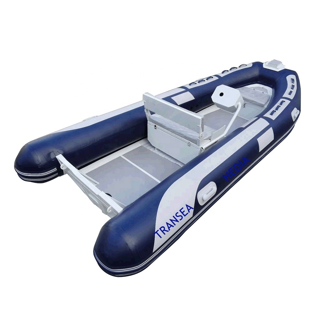 Hedia design aluminum hull rib boat 480 with center console and driver seat