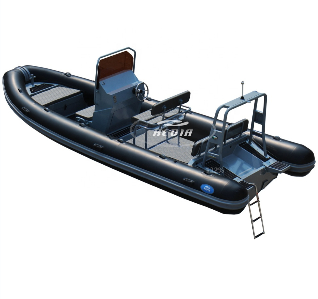 Hedia Rhib 660 6.6m 22ft Hypalon Aluminum Hull Semi-Rigid Inflatable Luxury Hypalon Rib Boat 650