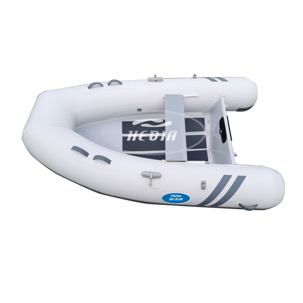 Mini 8ft hypalon rigid aluminium hull deep v inflatable dinghy 8 foot aluminum boat