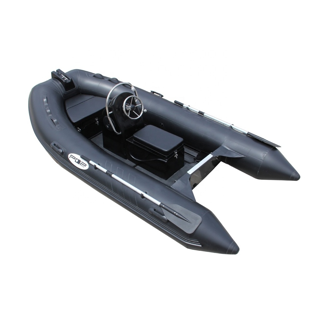 CE 3.6m steering system console rigid-hulled inflatable boat for family entertainment