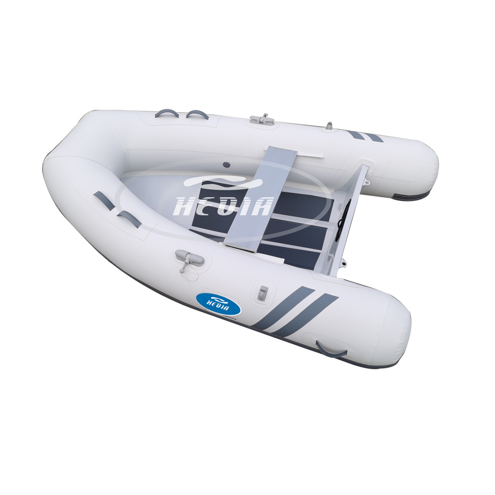 Mini 8ft hypalon rigid aluminium hull deep v inflatable dinghy 8 foot aluminum boat