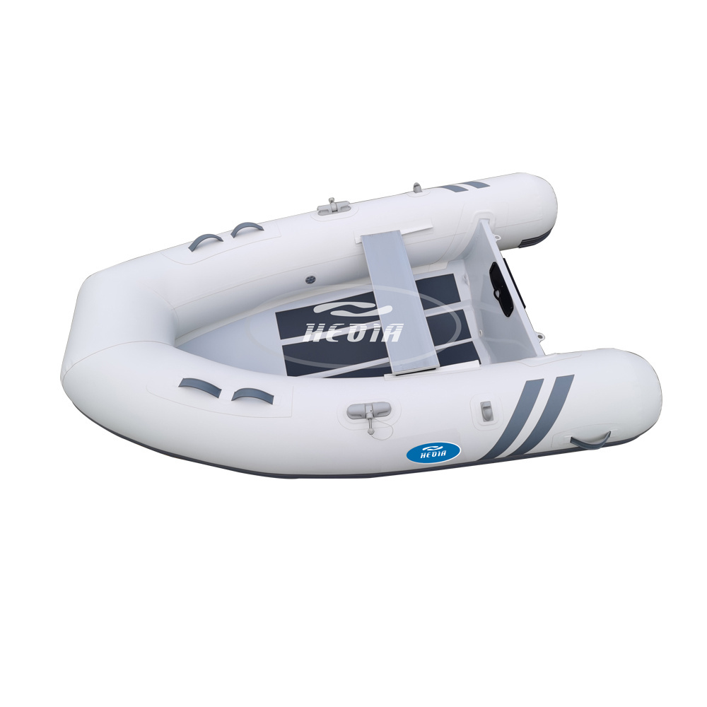 Mini 8ft hypalon rigid aluminium hull deep v inflatable dinghy 8 foot aluminum boat