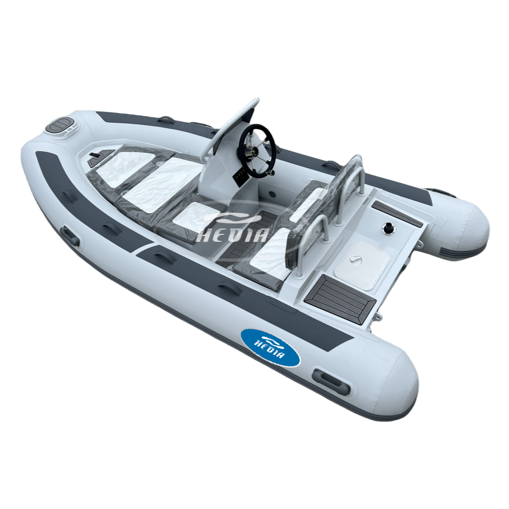 Hedia 12ft Semi-rigid Aluminum Hull RIB 360 Hypalon PVC Inflatable Boats For Fishing