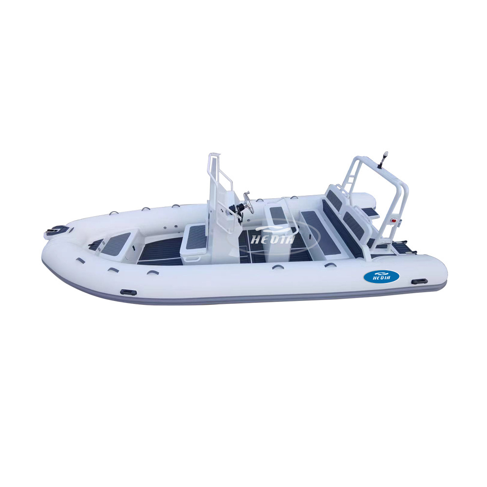 20ft center console boat botes de pesca semi rigid hull inflatable fishing rib boat 580 with TOP