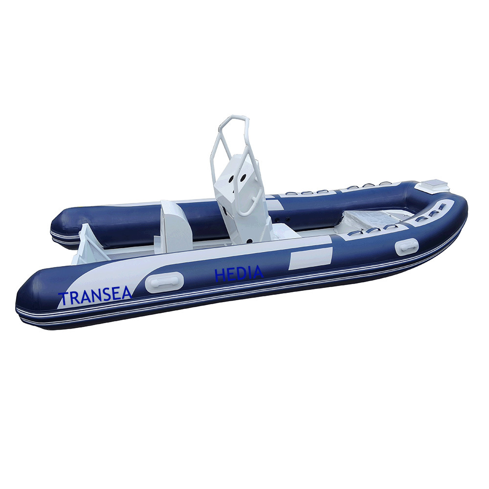 Hedia design aluminum hull rib boat 480 with center console and driver seat