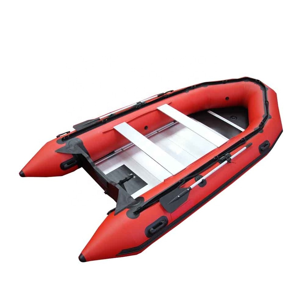 11ft 330cm 4 person Foldable Aluminum Floor Inflatable Rowing dinghy with sunroof