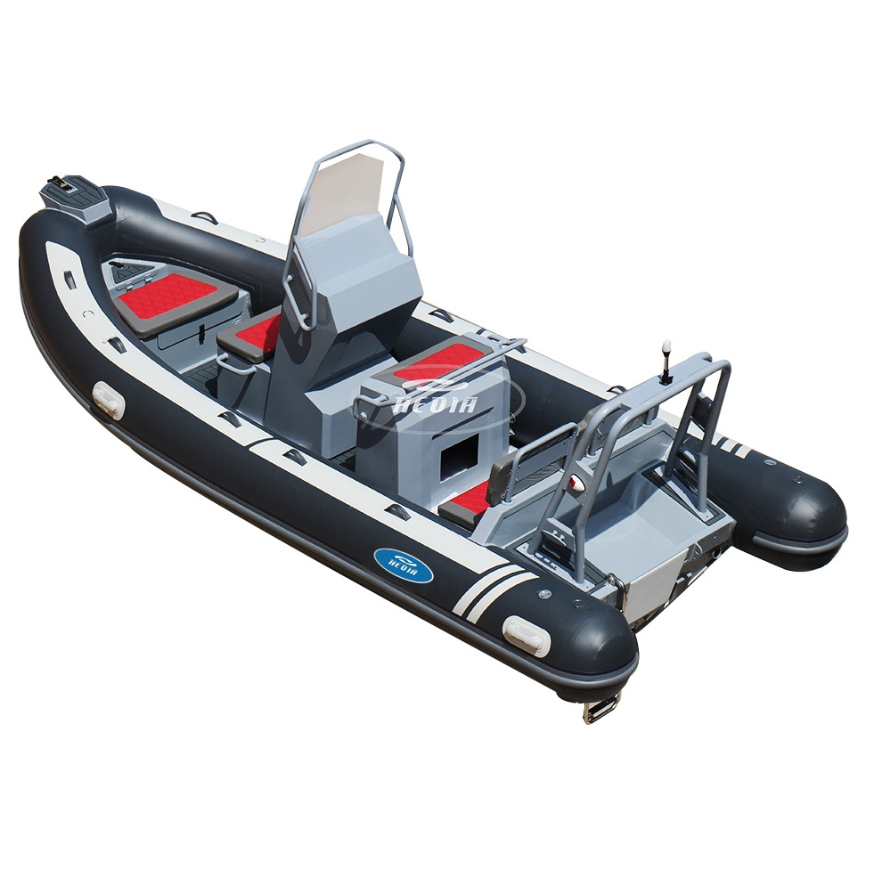 Hedia 10 passengers 5.2m rowing boat inflatable rigid aluminum hull 520 rib boat made in china