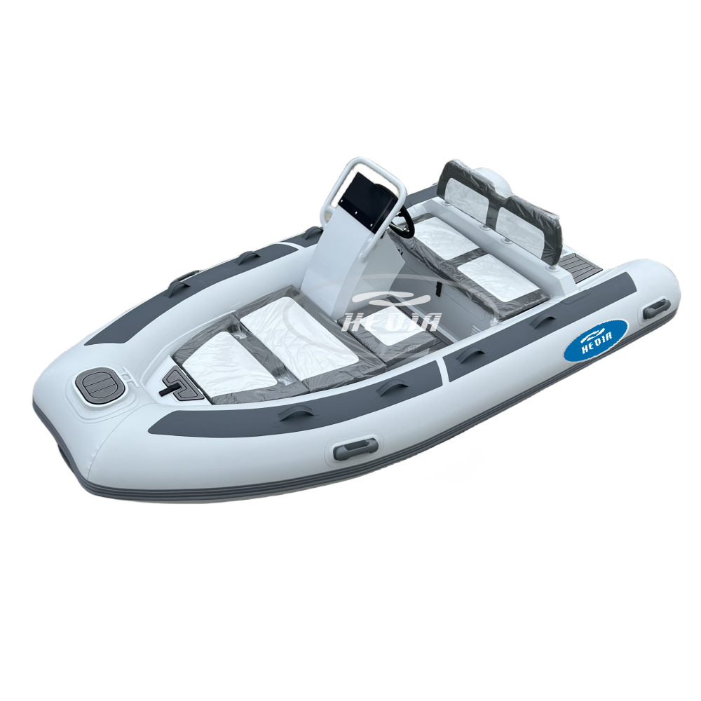 Hedia 12ft Semi-rigid Aluminum Hull RIB 360 Hypalon PVC Inflatable Boats For Fishing