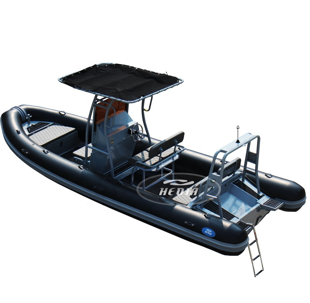 Hedia Rhib 660 6.6m 22ft Hypalon Aluminum Hull Semi-Rigid Inflatable Luxury Hypalon Rib Boat 650