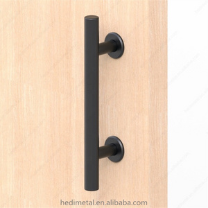 Hodor PL03 Black Stainless Steel Push and Pull Plate Barn Door Handle