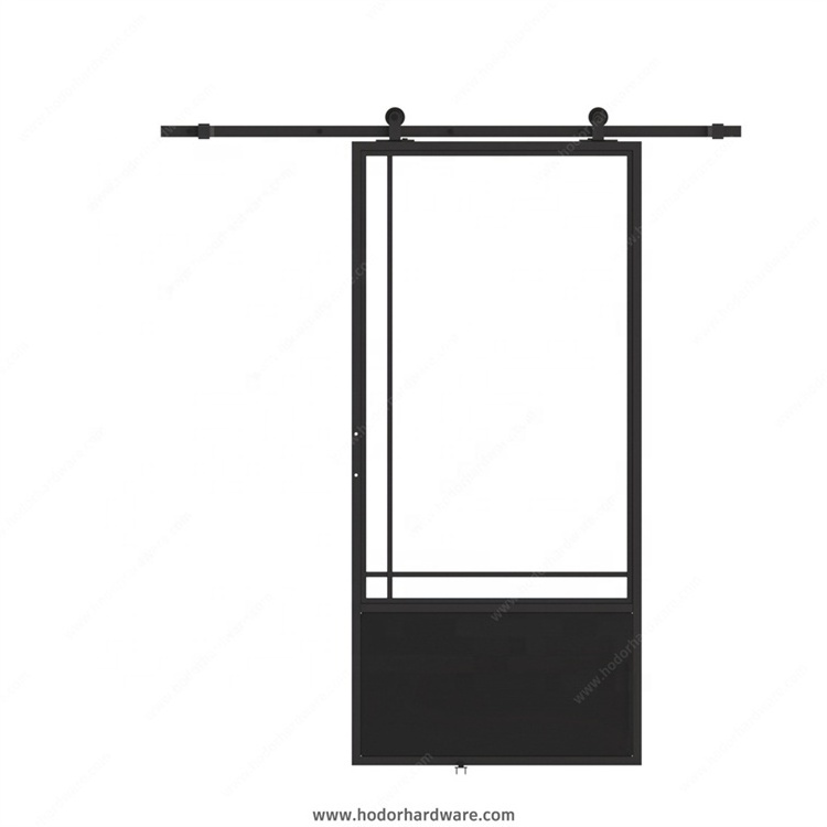 Hodor SG24 Double Barn Door 72 x 84 in with 13FT Top-Mounted Hardware Kit Easy Assembly