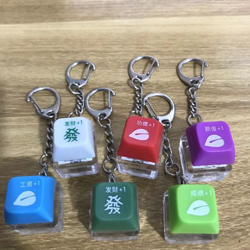 Keychain Switch Tester Keyboard Gateron Colors Razer Cherry Profile Transparent Keycap keychain custom logo printing