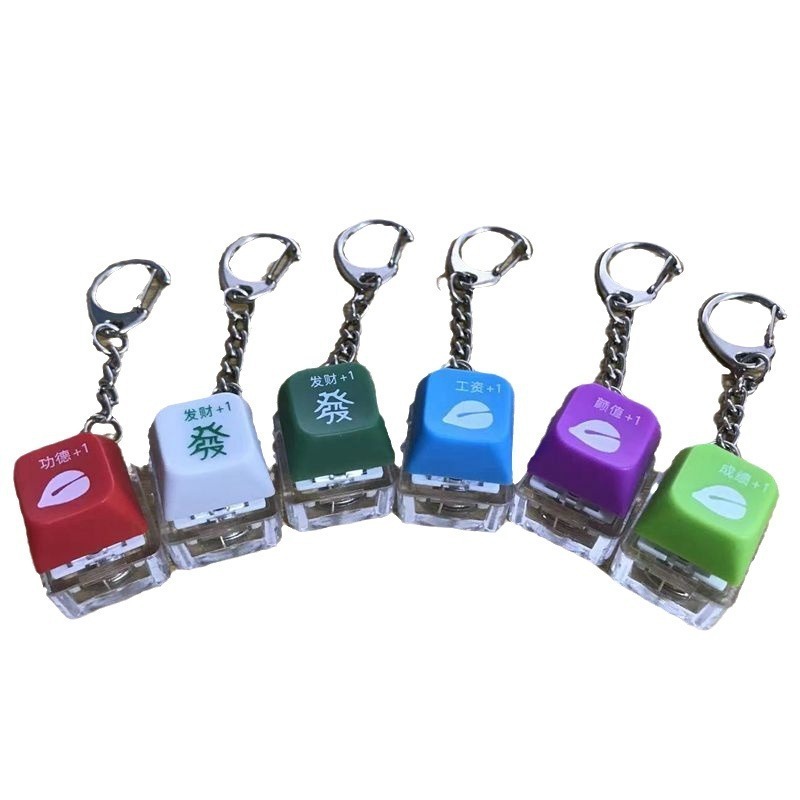 Keychain Switch Tester Keyboard Gateron Colors Razer Cherry Profile Transparent Keycap keychain custom logo printing