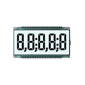 Factory sale 3.4" 5 digits segment code LCD display panel with static 5.0V white backlight forFuel dispenser controller