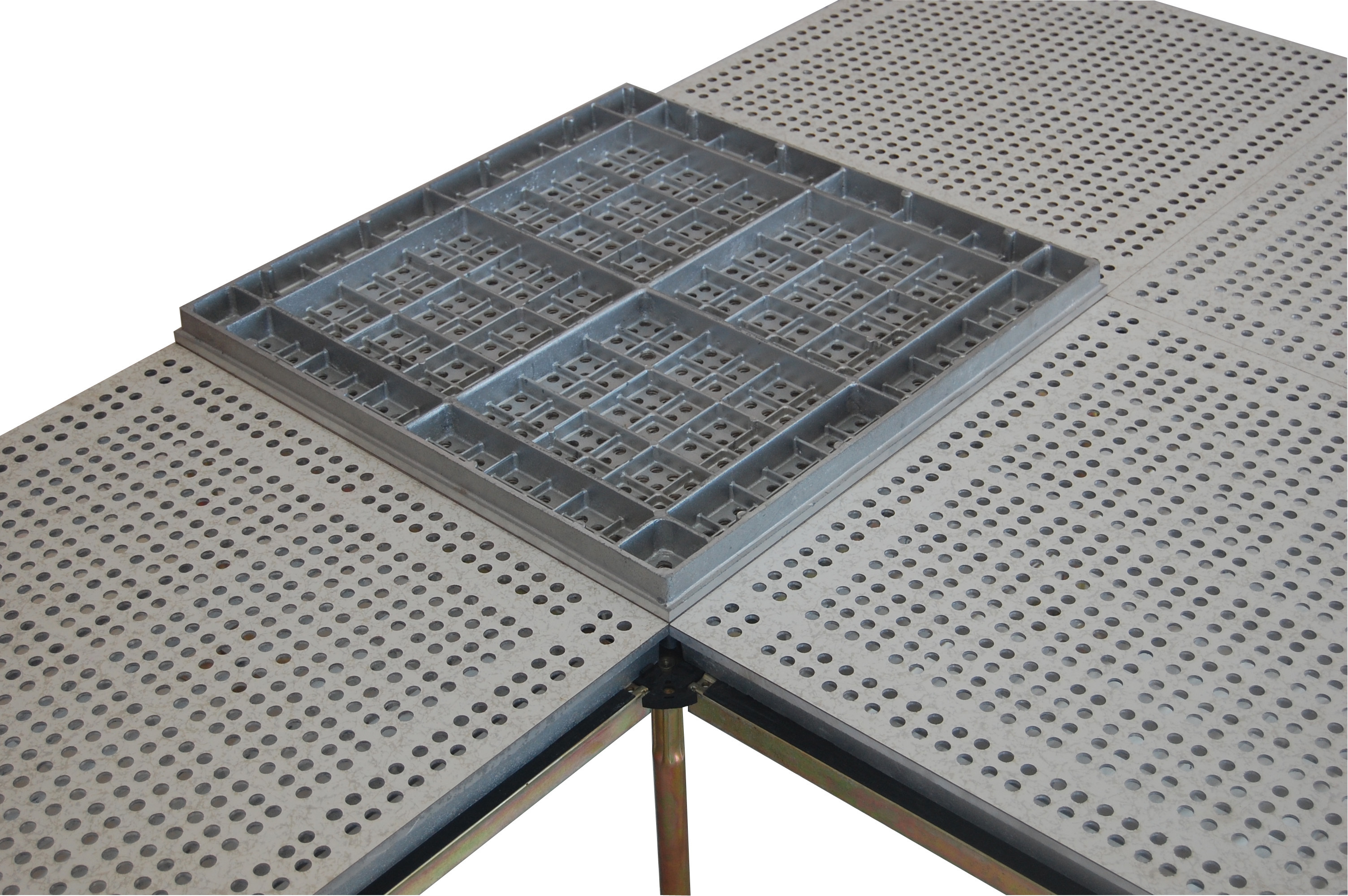 Waterproof Raised access floor false floor modular decking system Aluminum Antistatic Access Flooring from Direct Supplier