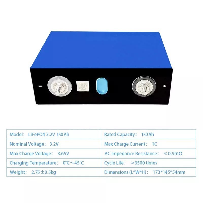 Grade A Gotion Guoxuan Lithium Ion Phosphate Battery Lifepo4 Cell 3.2V 150Ah 150 Ah Akku Solar Home Bateria