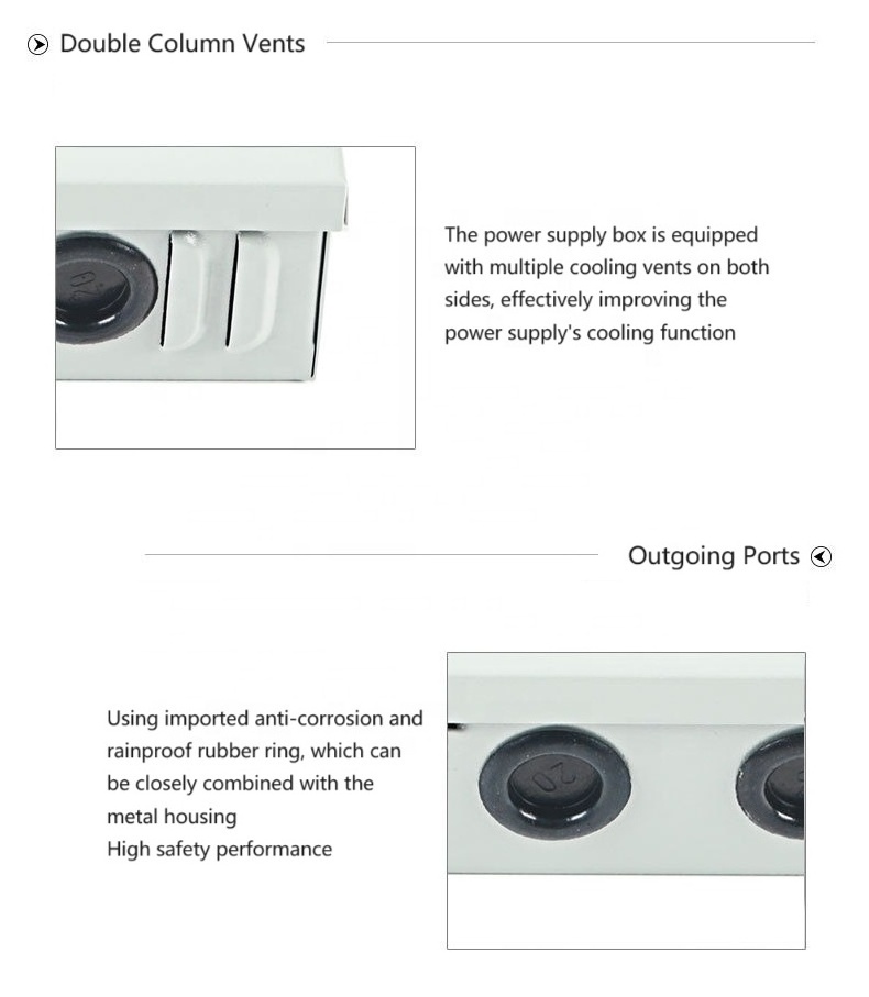 18 channel 24V 240W power supply rainproof metal CCTV 100/240V selected by switch CCTV power supply box