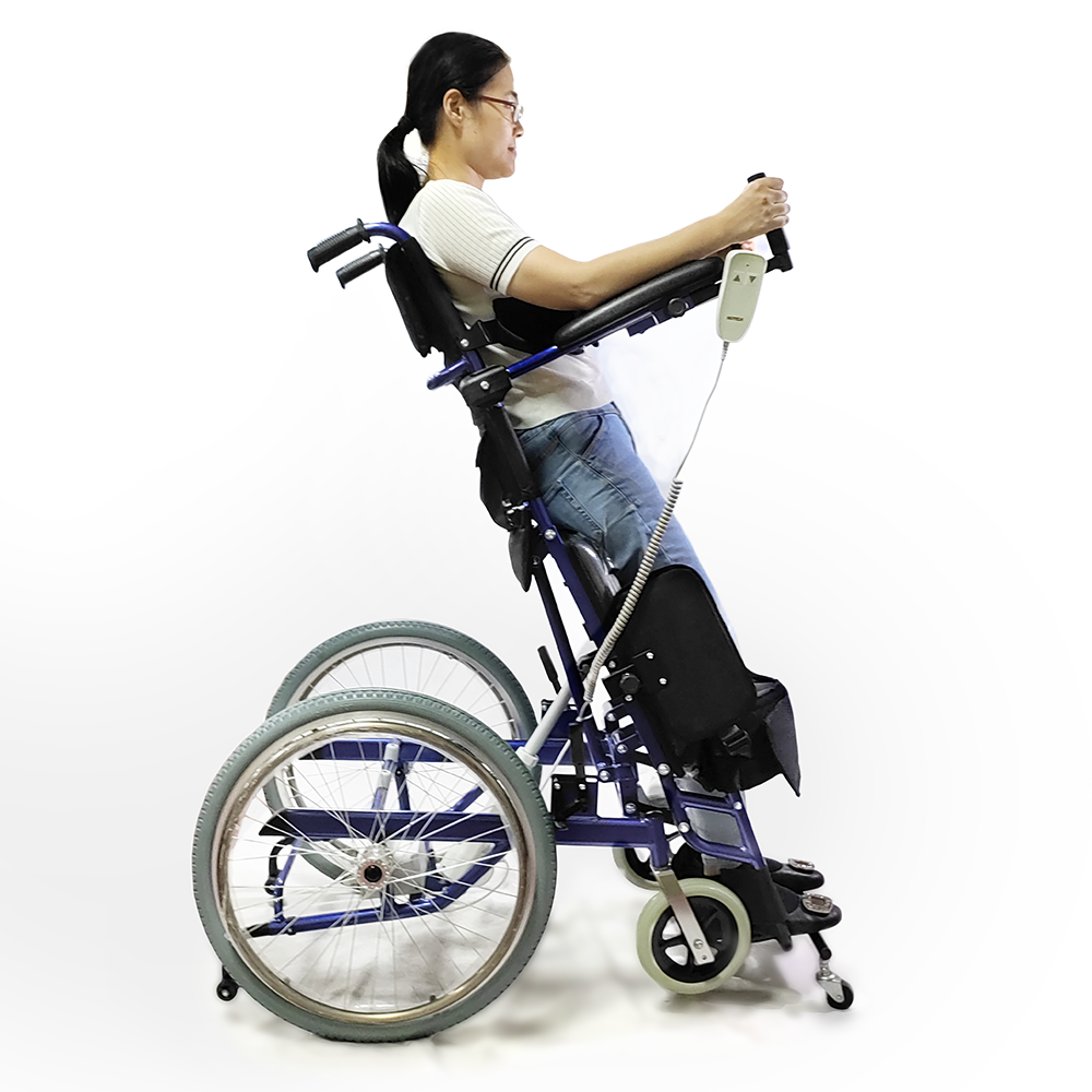 HEDY MEW07 Cheap Self Push Propelled Stand Up Standing Wheelchair By Remote Control For The Disabled Paralytic Paraplegic People