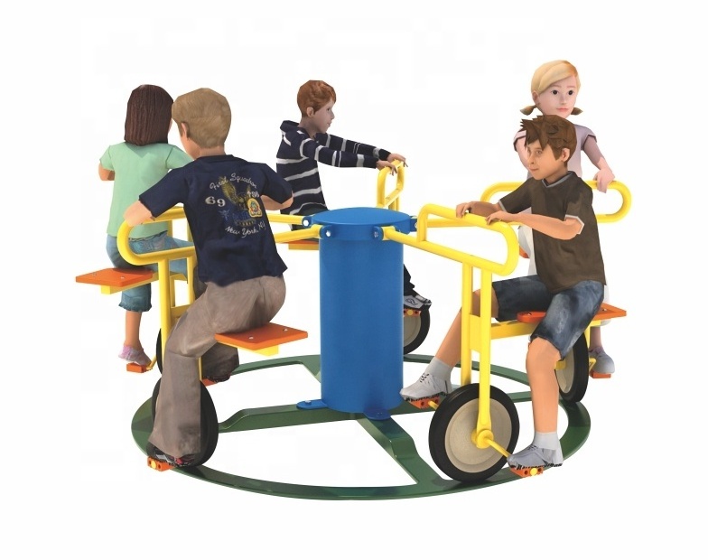 Kids Safety Playground Outdoor Playsets Children Merry-go-round Playground Equipment Merry Go Round