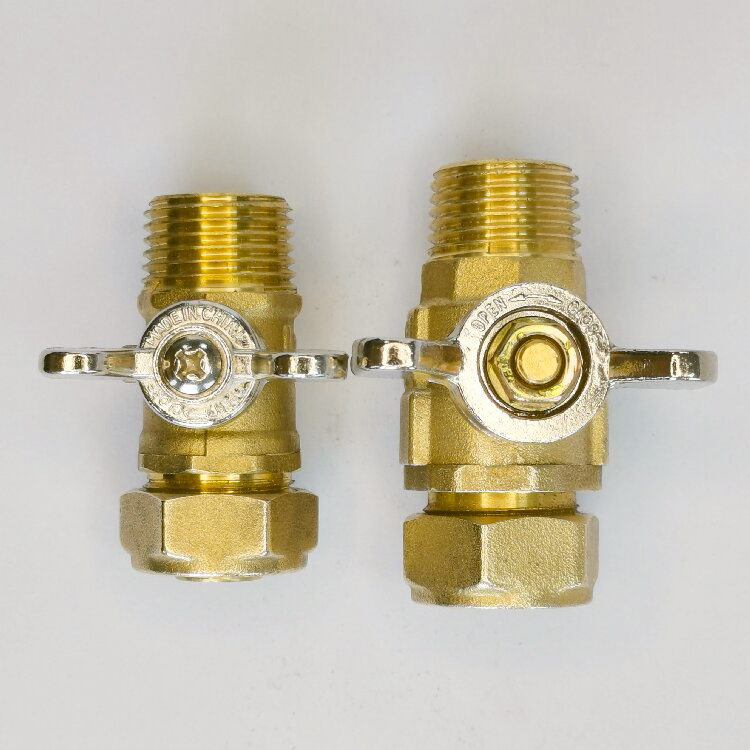 Factory Direct Wholesale Manual Ball Valve Male Pex Pipe Forged Butterfly Handle Brass Ball Valve