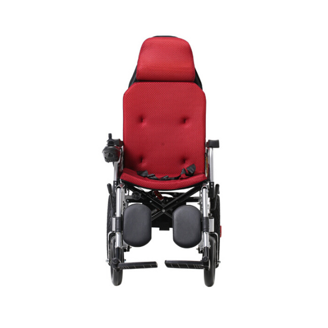 Hot sale wholesale foldable portable disabled wheelchair full reclining electric wheelchair