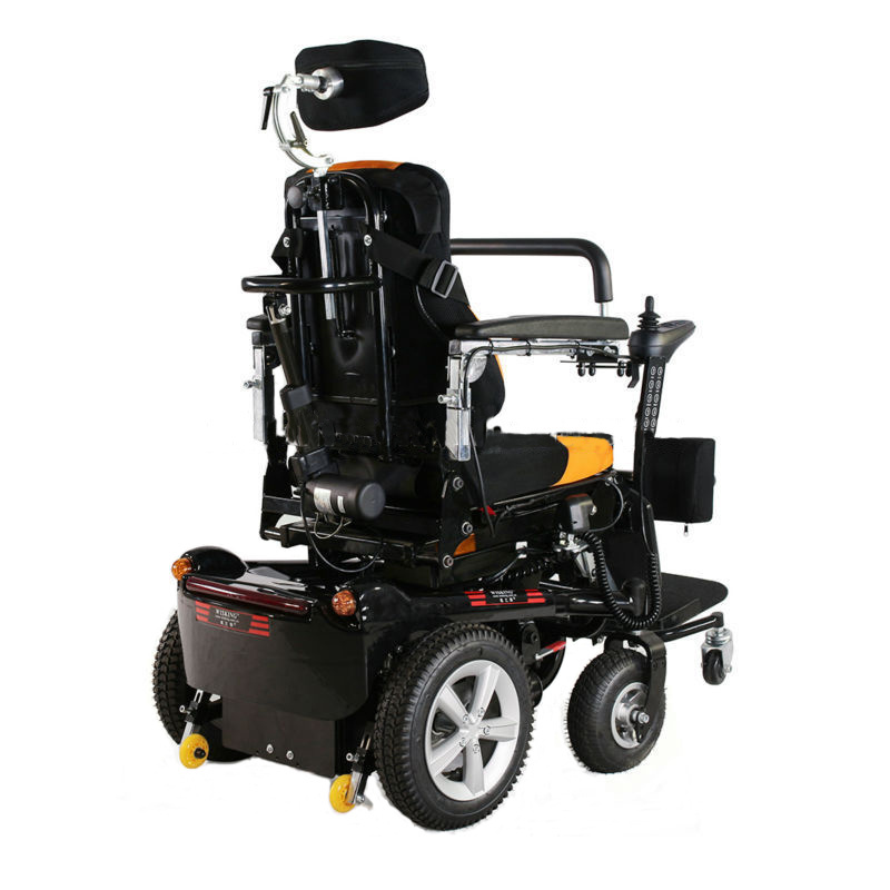 Manufacturer's high-quality electric standing wheelchair for disabled people climbing stairs with joystick controller