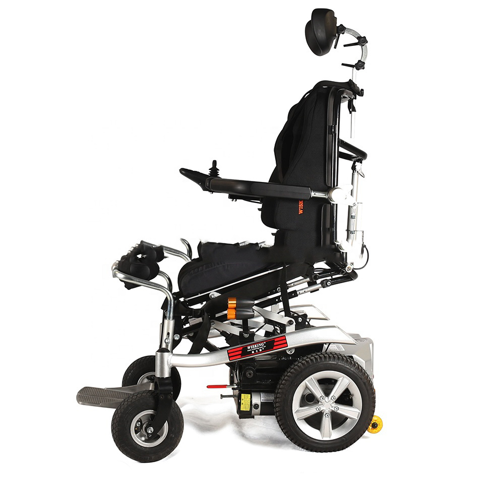 Best selling luxury full adjustable disabled people electric standing up wheelchair for Easy travel