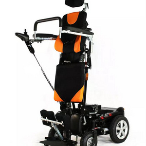 Manufacturer's high-quality electric standing wheelchair for disabled people climbing stairs with joystick controller